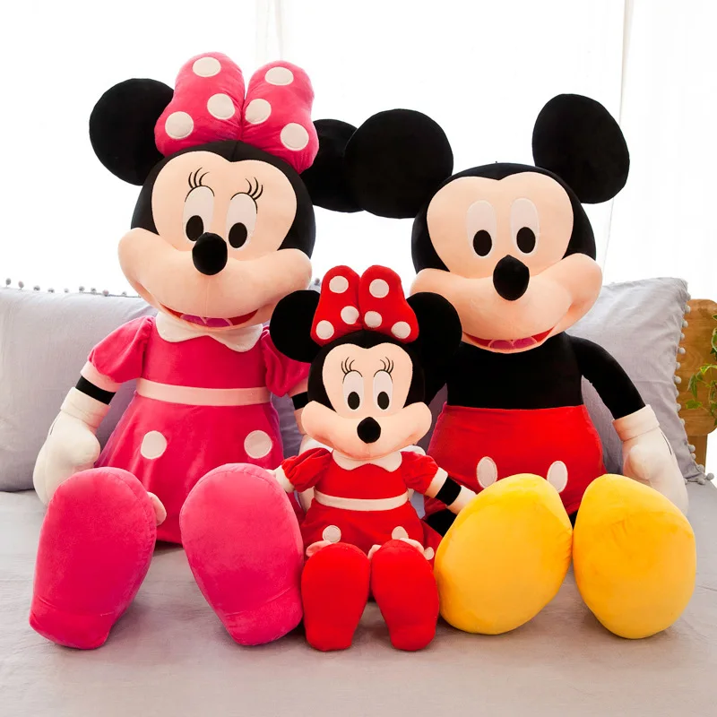 Disney Cute Cartoon Mickey Minnie Toy Mickey Mouse Plush Toy Couple Doll Night Sleeping Doll