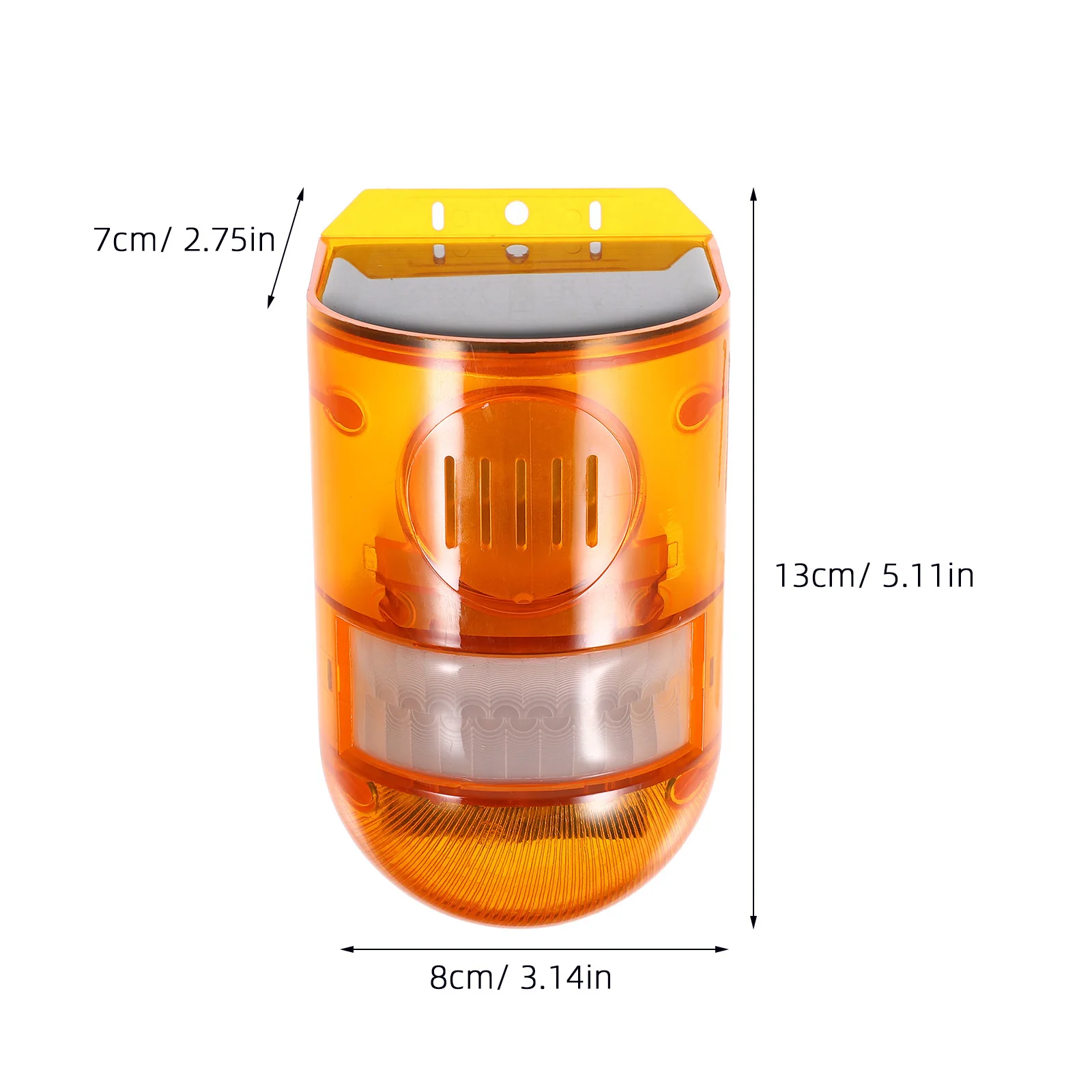 Solar Warning Light Weatherproof Outdoor Safety Lamp for Farm Garden Yard Construction Site Anti-Theft Caution Alarm Light