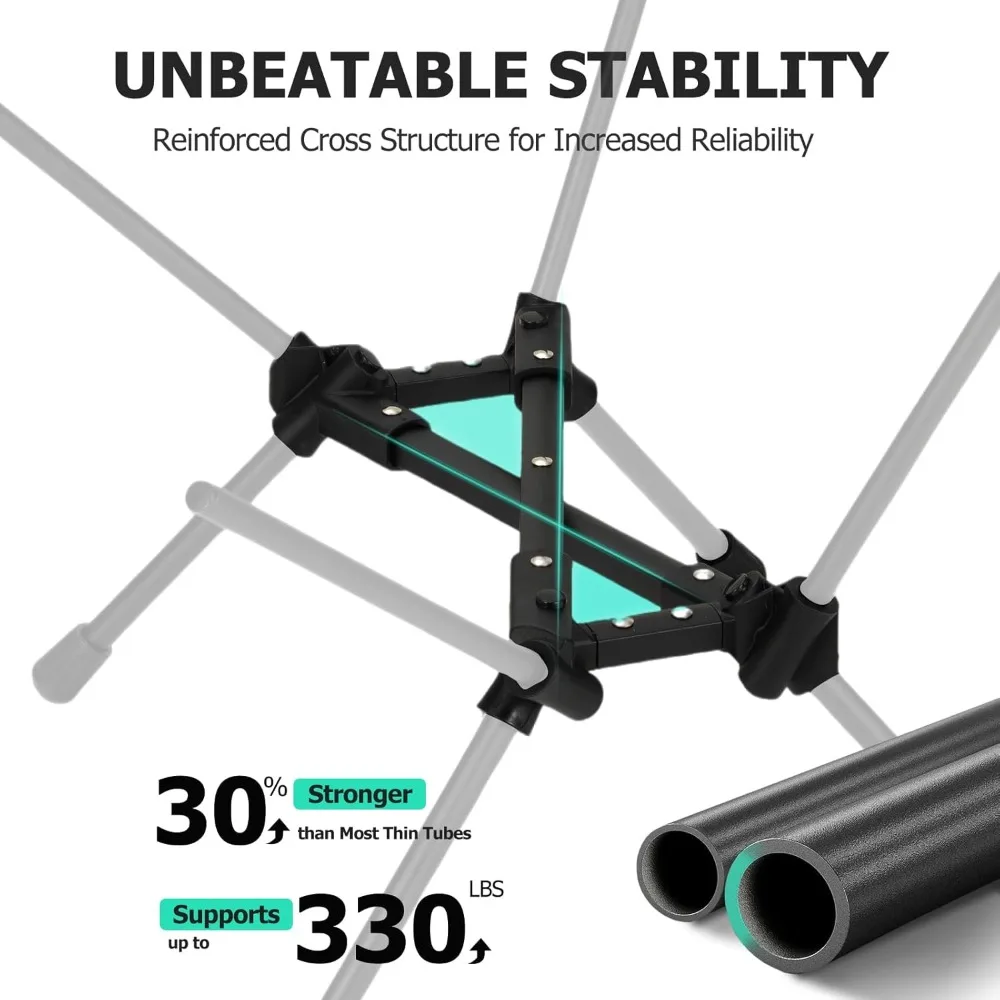Kursi Camping Portabel Ultralight - Kursi Lipat Ringan untuk Backpacking, Mampu Menahan Beban hingga 330Lbs, Kursi Pantai Kompak