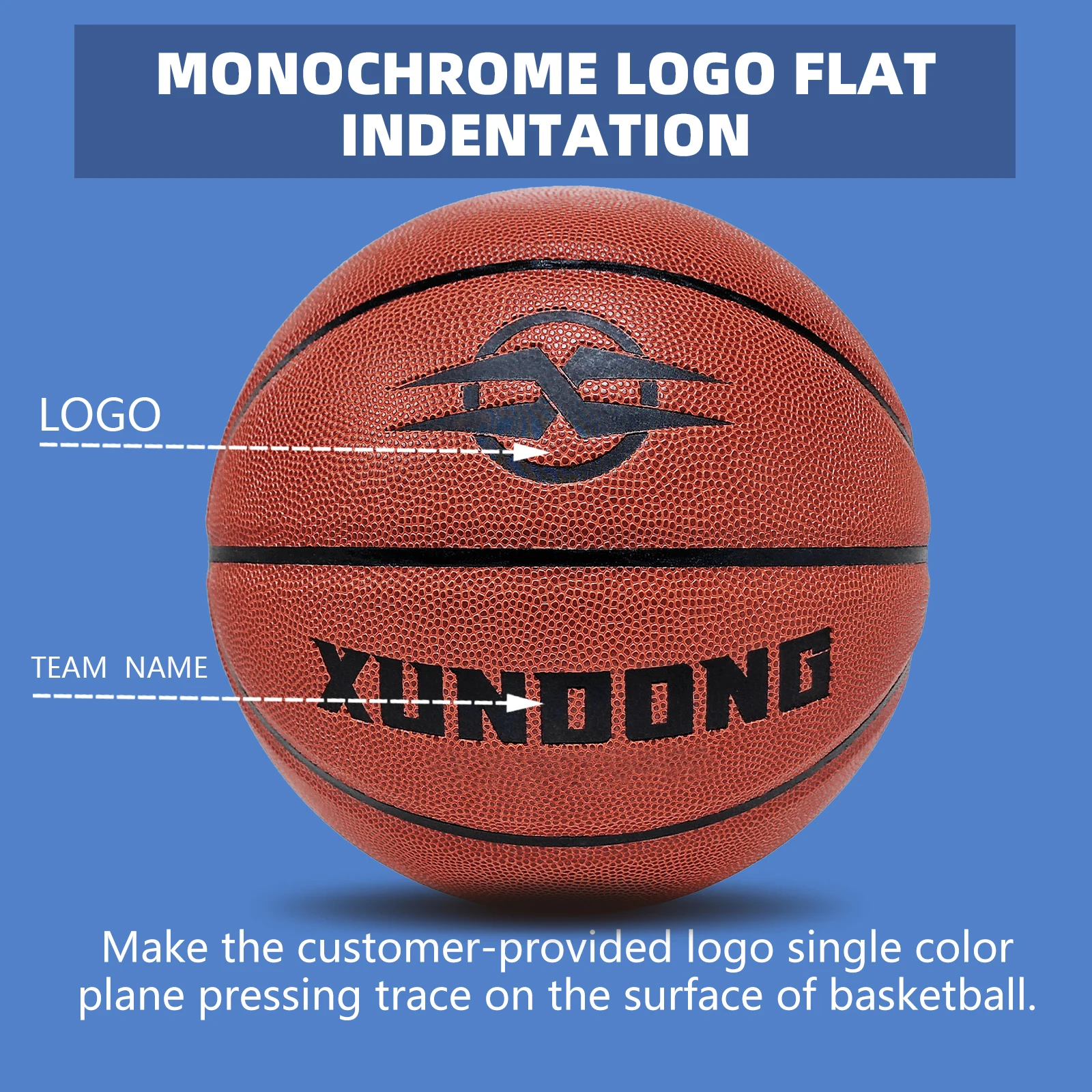 Custom Standard Leather High Quality Basketball, Professionally Customized Various Logos, Pictures And Colors For Men And Teams