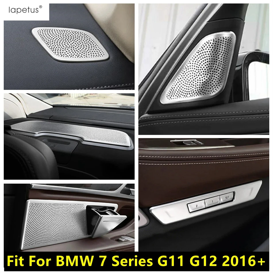 

Dashboard Speaker / Handle Bowl Sound Panel / Pillar A Tweeter Cover Trim Metal Accessories For BMW 7 Series G11 G12 2016 - 2020