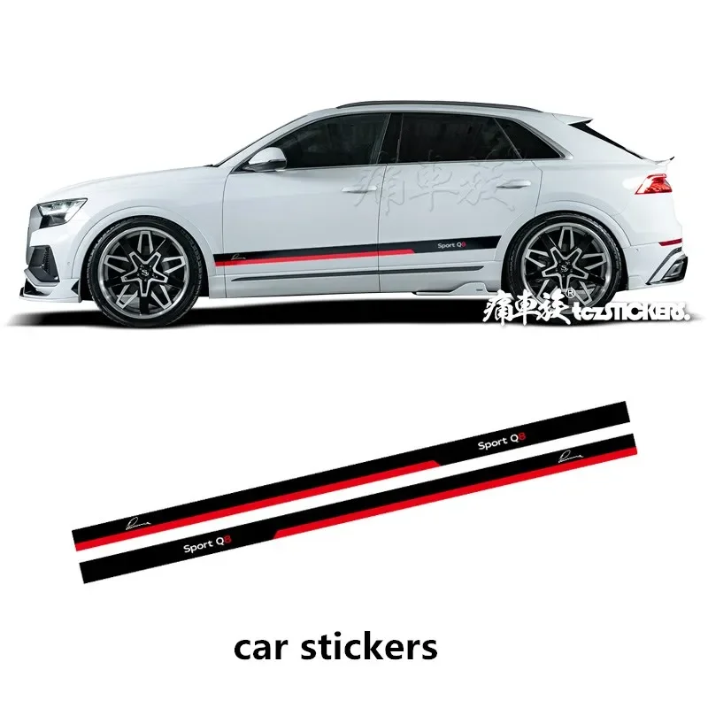 

Car stickers FOR Audi RSQ8 Q8 car body exterior decoration modification personalized custom racing Decal sports film accessories