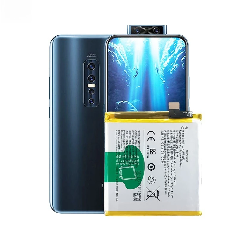 New Replaceable Battery B-H1 3.87V 4100mAh High Quality for VIVO V17 PRO Mobile Phone