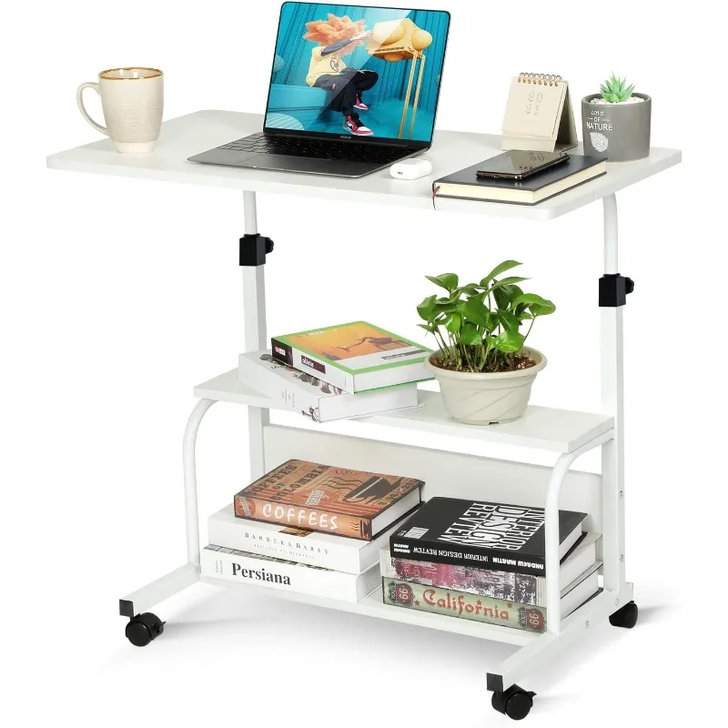 Laptop Desk Adjustable Standing Home Office Desks for Small Spaces, Bedrooms, 31.5