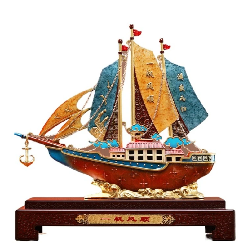Smooth sailing, sailing ornaments, office decorations, high-end business gifts for company opening