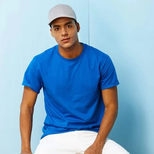 Imagen 2 del producto Camiseta de algodón 100% de talla europea para hombre, camiseta de Color sólido con cuello redondo para hombre, camisetas para hombre, camisetas para hombre, camiseta MRMT 2025 nueva