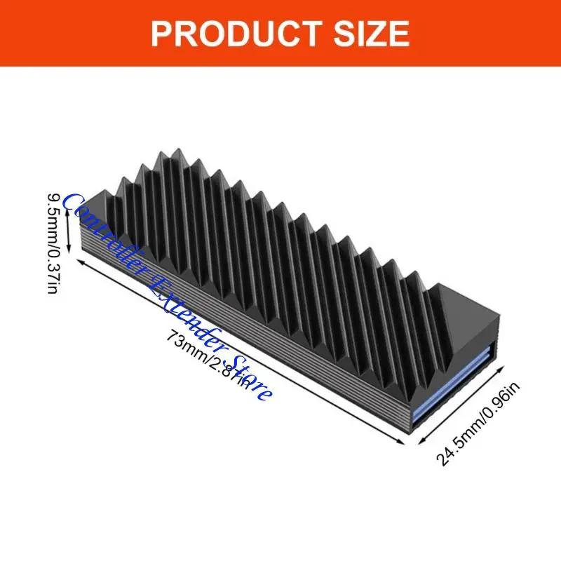 N84B DIYコンピューター冷却M.2 2280ヒートシンク簡単な設置金属構造
