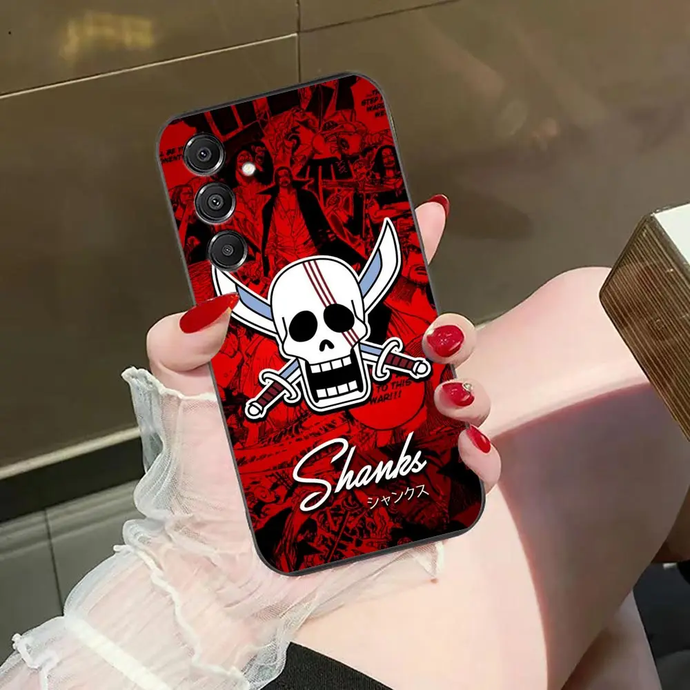 O-One P-Piece Comic Logo Phone Case For Samsung A07 A06 A05S A04 A03 A02S A12 A13 A24 A30 A50 A10 A60 NOTE 10 20 M33 M53 Shell