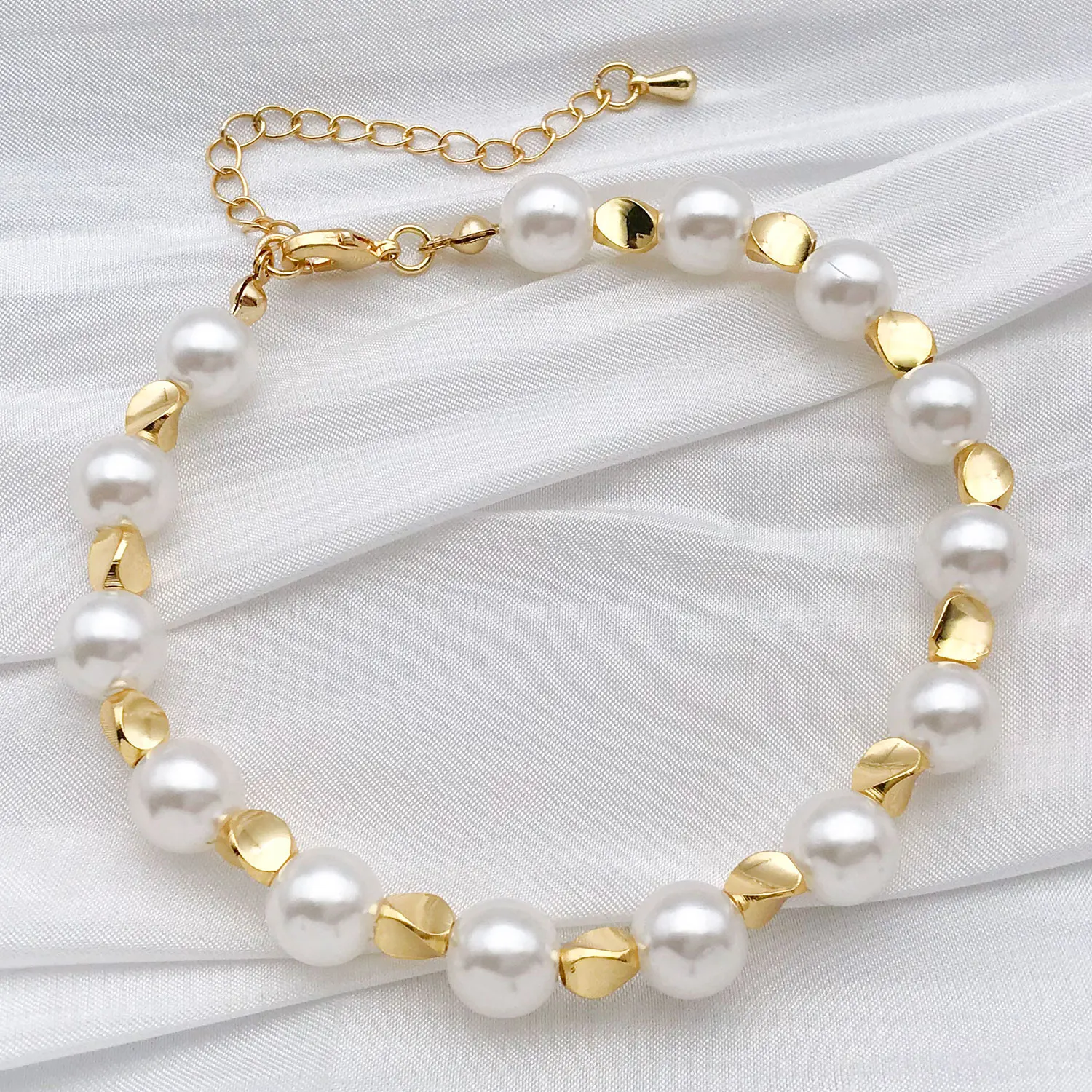 20pcs 18K Real Gold Plated Brass Beads, Irregular Big Hole Bead Loose Beads For DIY Bracelet Necklace Jewelry Making Accessory image 4