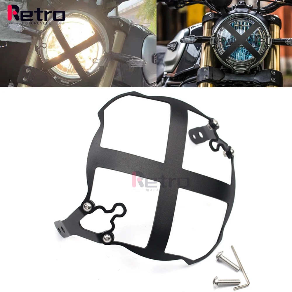 

Motorcross Headlight Guard Grille Head light Lamp Grid Cover For Ducati Scrambler Icon 2015 2016 - 2022 Icon Dark