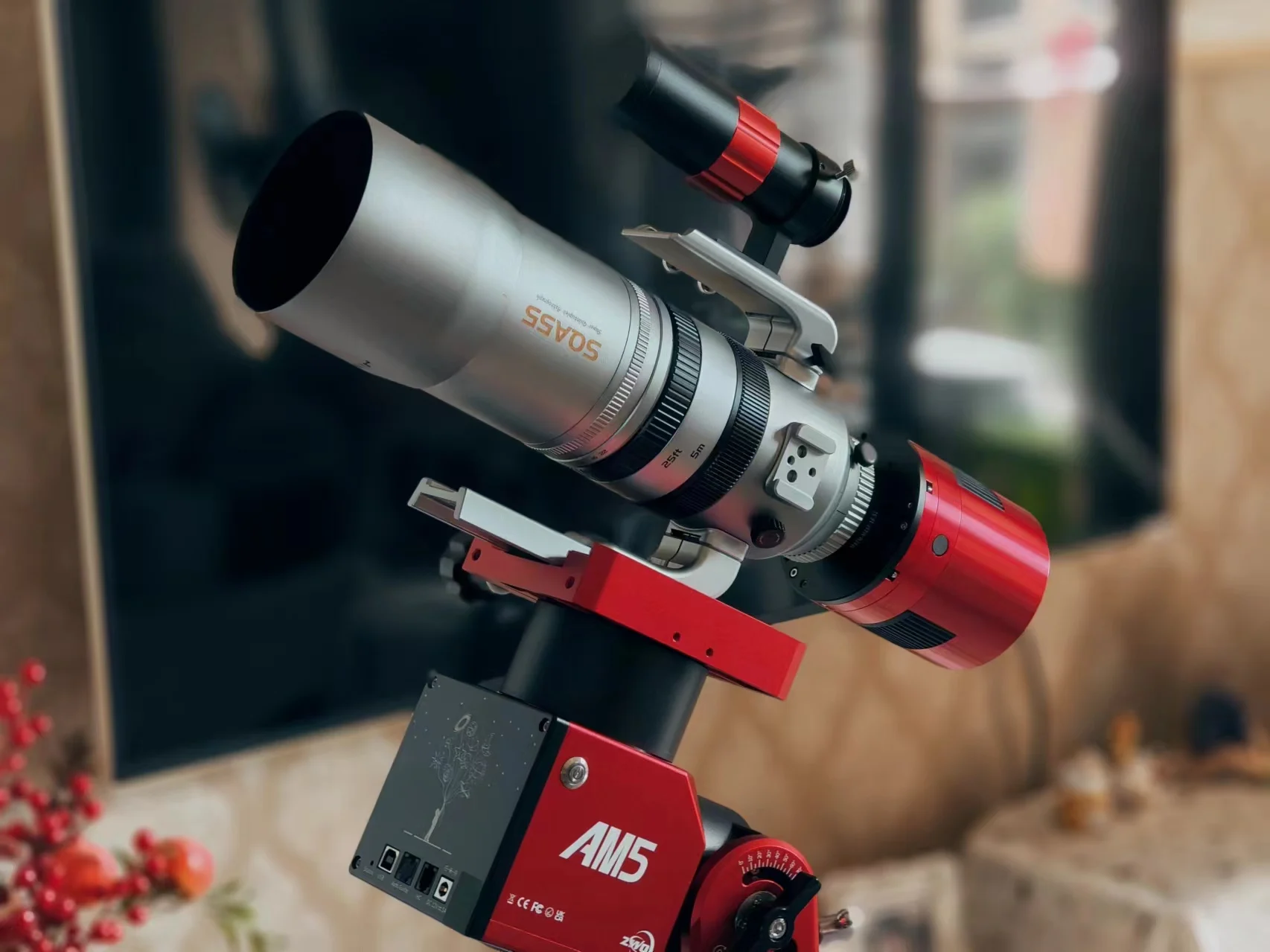 Askar SQA55 f/4.8 Quintuplet air-spaced SD glass Petzval astrograph for astrophotography and daily photography