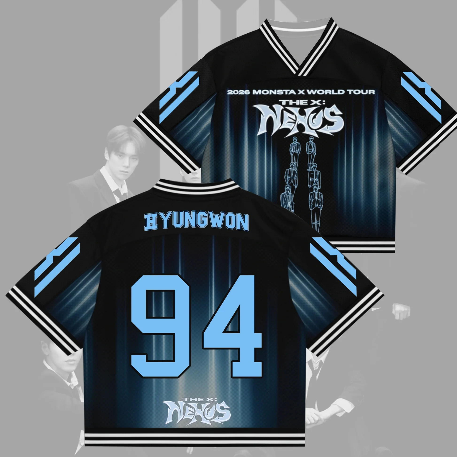 Kpop Monsta X World Tour 2026 Nexus Jersey Gift for Lovers