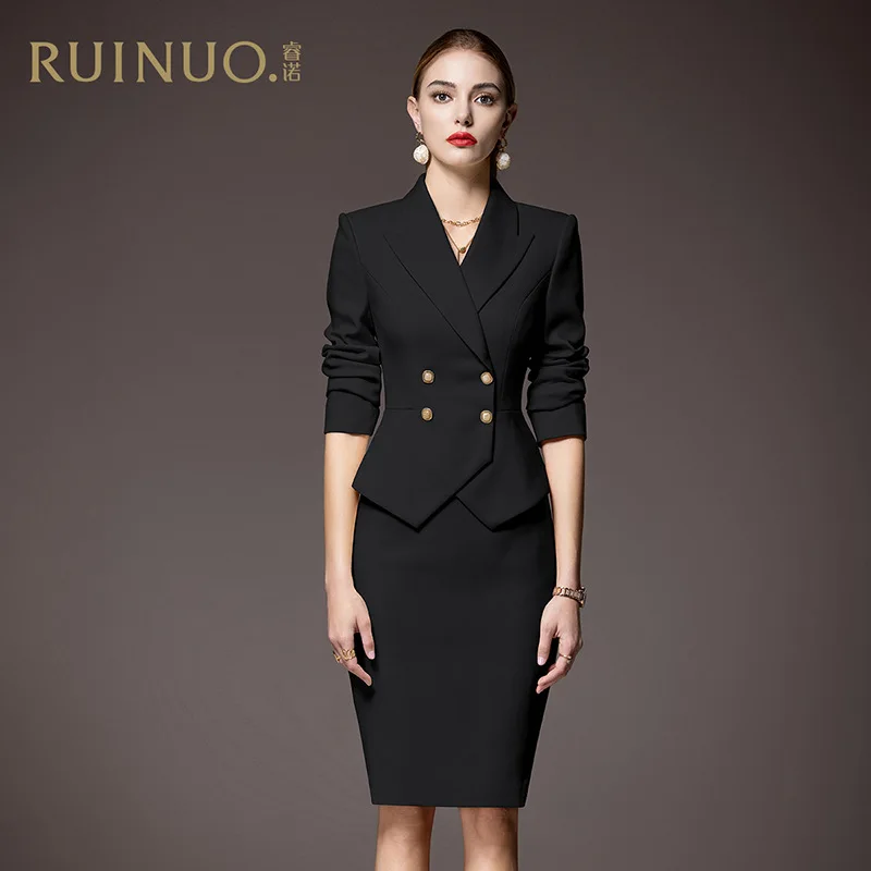 High Professional Suit Skirt Blazer Pants 3Piece Set Women's Fashion Formal Work Clothes Female OL Lady Clothing Manger Suits