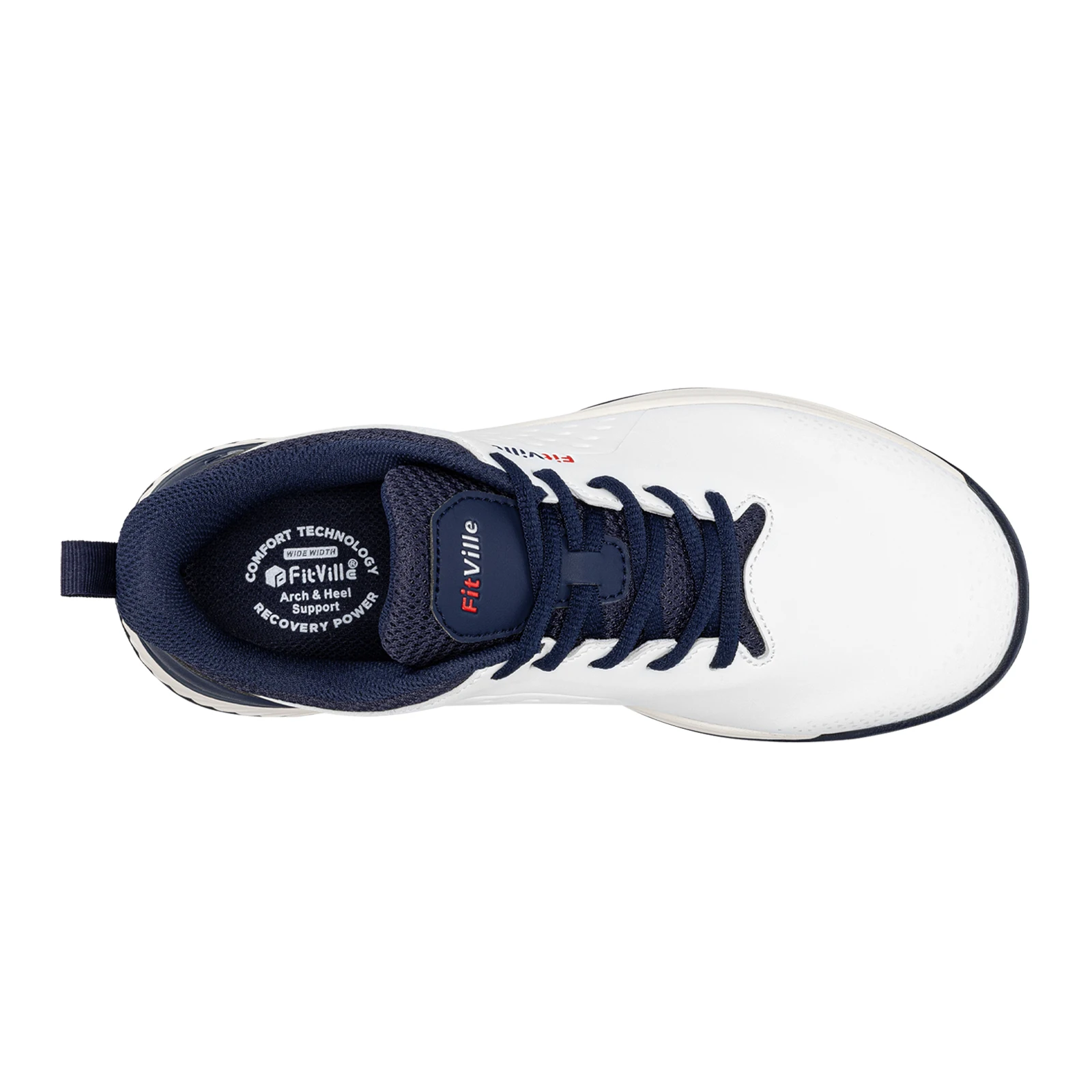 FitVille Extra Breite Herren-Golfschuhe Wasserabweisende Golf-Sneaker Lässige Rutschfeste Golfer-Trainingsschuhe mit Gewölbeunterstützung – Detail 12
