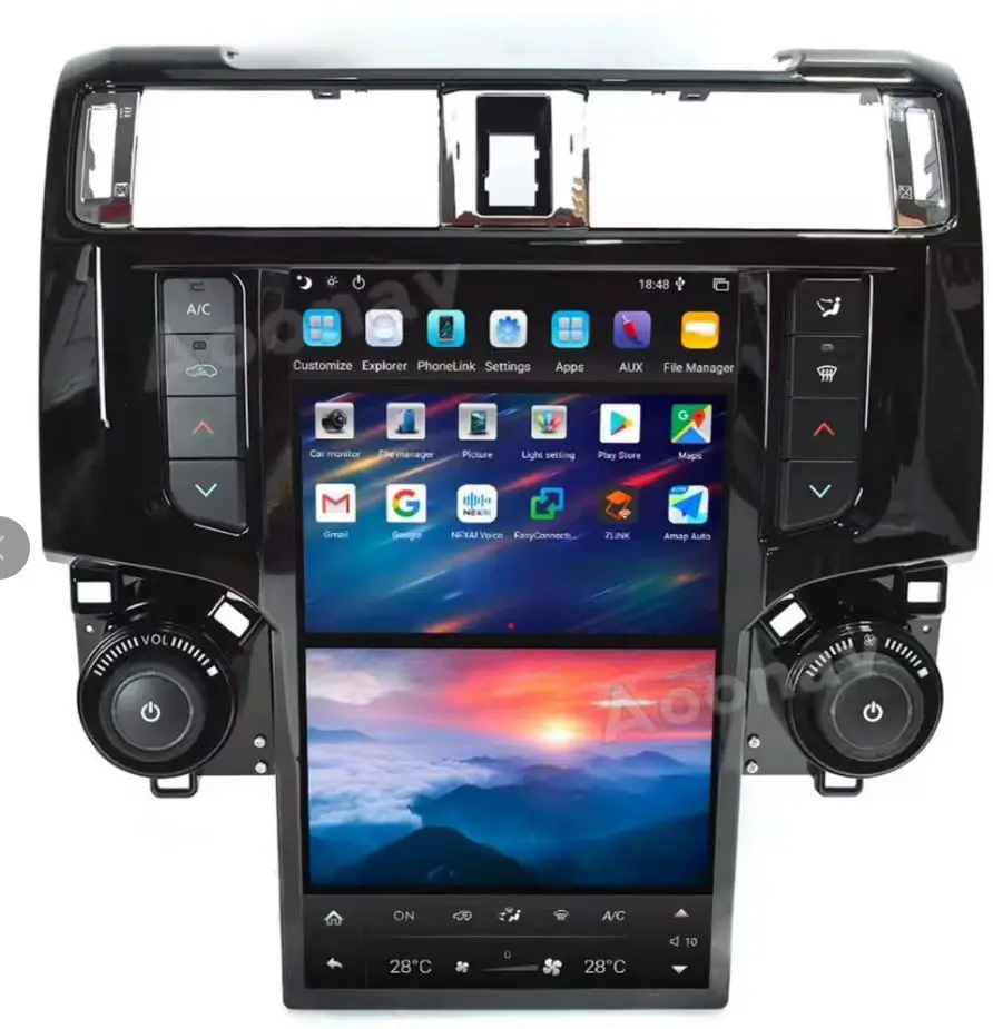 

13,6-дюймовый автомобильный радиоприемник с Android-экраном для 4Runner 2011-2015 и 2019 годов выпуска, с GPS, мультимедийный блок, автомагнитола, стереоприемник