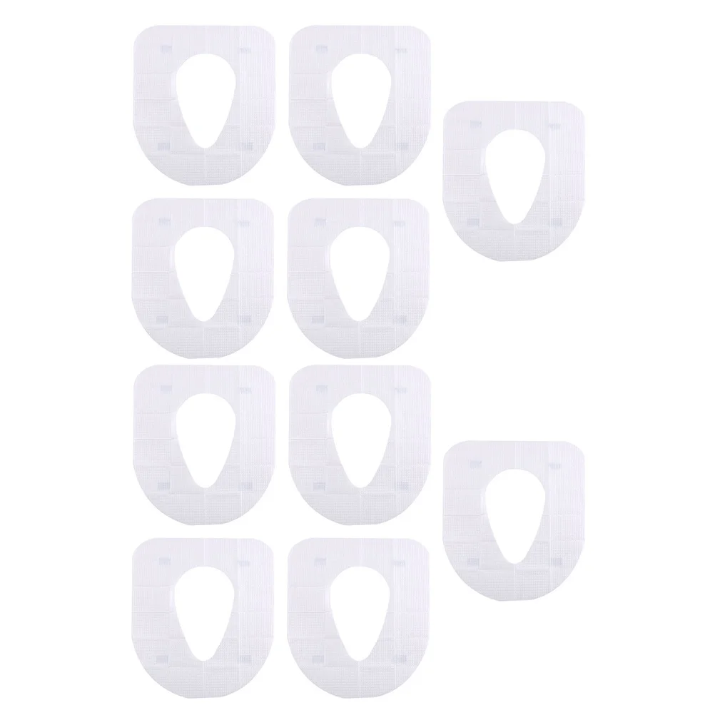 

30Pcs Disposable Toilet Seat Cushion Waterproof Adhesive Portable Paper Toilet Pad Outdoor Use Travel Camping Hotel Public