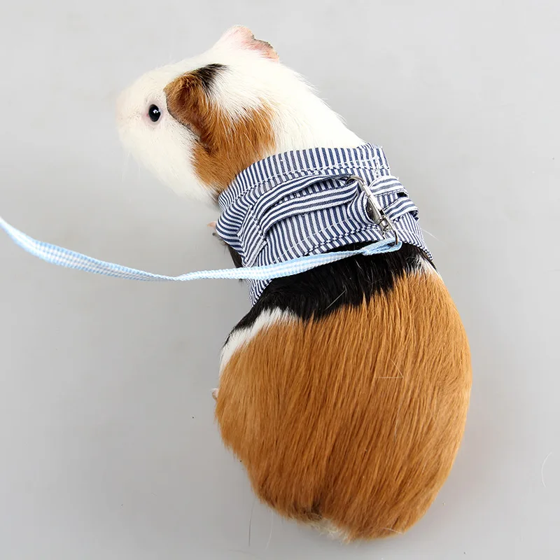 Small Pets Chest Strap Outdoor Traction Rope Adjustable Harness Leash Vest For Hedgehog Chinchilla Dutch Guinea Pig Pet Supply