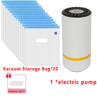 For 3D Printer Filament Vacuum Bag USB Rechargeable Electric Air Pump One-key Quick Pumping Storage Bag Automatic Compressed