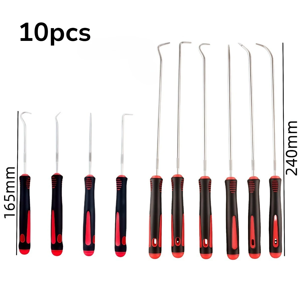 Car Auto Oil Seal Scraper Screwdrivers Set 10Pcs Hose Removal Hook O-Ring Gasket Puller Uses For Repair Tools