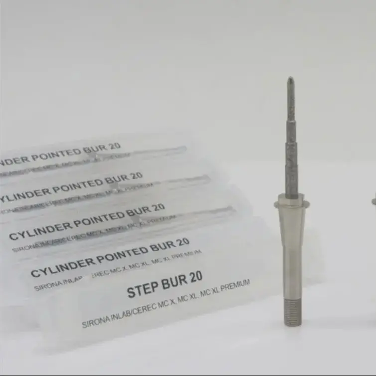 Sirona Cad Cam maszyna kompaktowe młynki Cerec 3 narzędzia do frezowania dentystycznego cylindryczne stożkowe wiertła krokowe do laboratorium