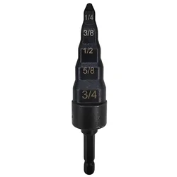 Tube Swaging Tool 5-in-1 Expander Drill Bit with Hex Shank for 7/8 3/4 5/8 1/2 3/8 and 1/4 Copper Pipe, a Must-Have for Air Cond