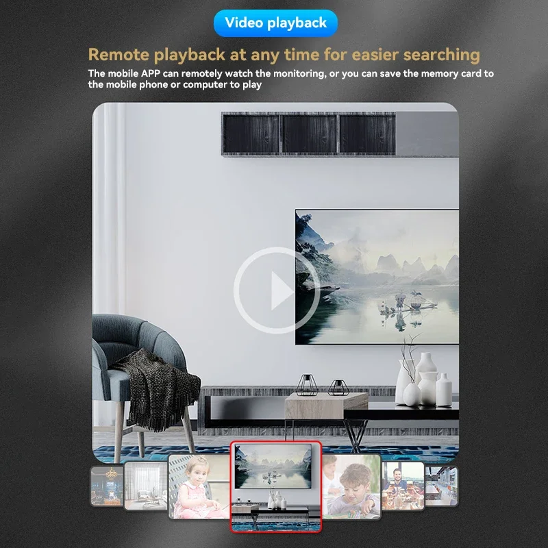 Мини-камера 1080P HD Wi-Fi удаленный монитор обнаружения движения для домашних животных домашняя безопасность ночного видения видеокамера со встроенным аккумулятором 2025