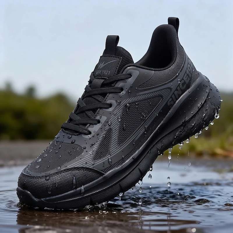 Men's commuting splash proof sports shoes, lightweight, versatile, comfortable, plus size outdoor men's shoes