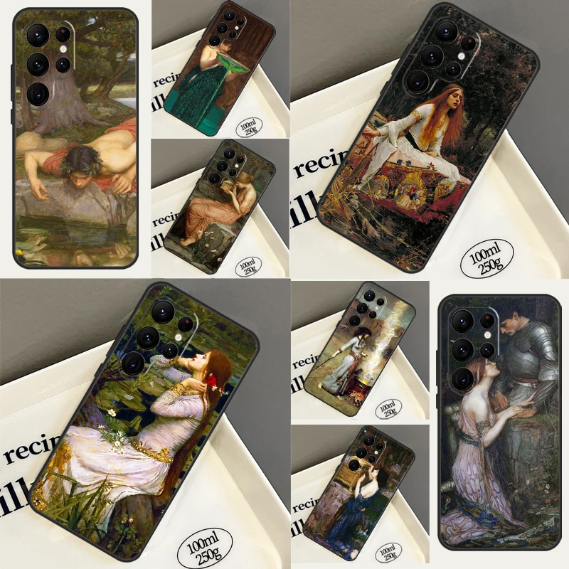 John William Waterhouse Cover For Samsung Galaxy S22 S23 Ultra Note 20 S8 S9 S10 Note 10 Plus S21 S20 FE Back Case