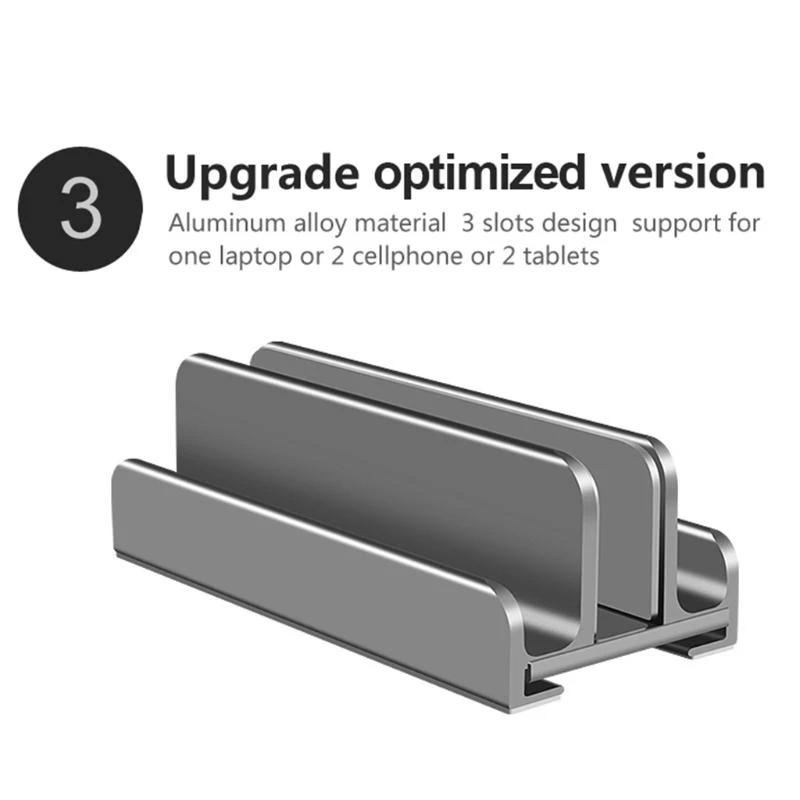 Multifunctional Notebook Vertical Stand Tablets Storage Holder Adjustable Dock 