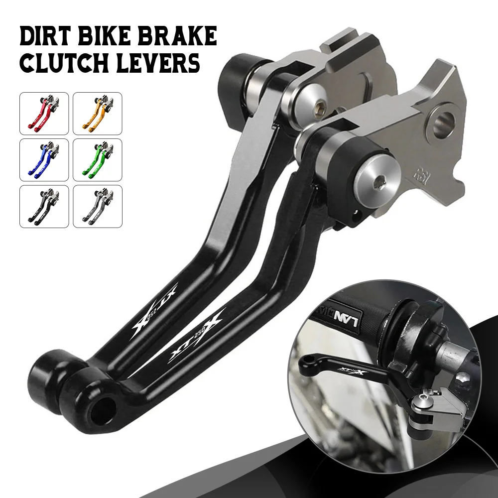 

1 Pair Motorcoss Pit Dirt Bike Pivot Foldable CNC Brake Clutch Levers For Yamaha XT250X 2006 2007 2008 2009 2010 2011 2012-2017