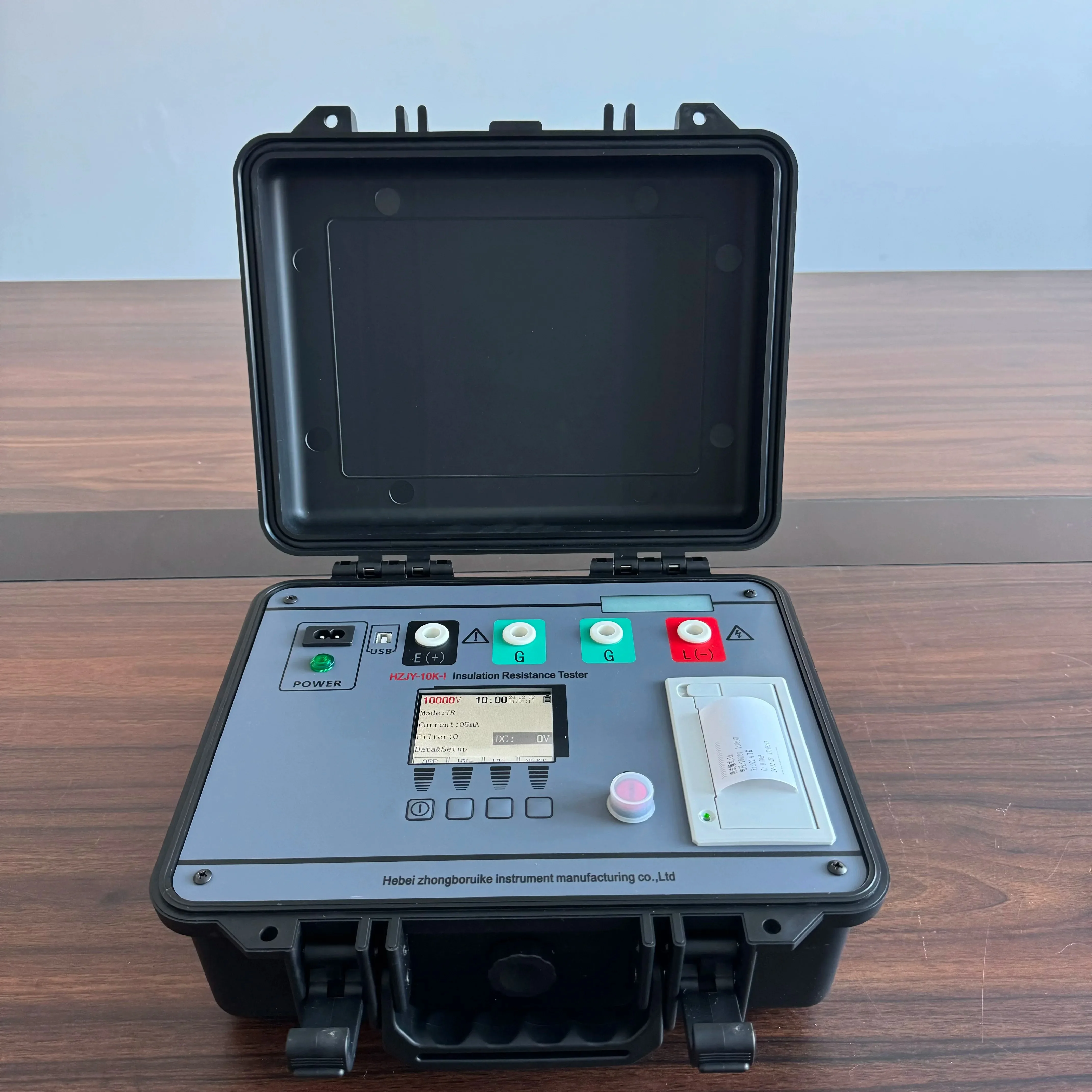 10kv Digital Insulation Resistance Tester Self-Protective Quick-Dischard Electronic Power for Machine Testing 1 Year Warranty