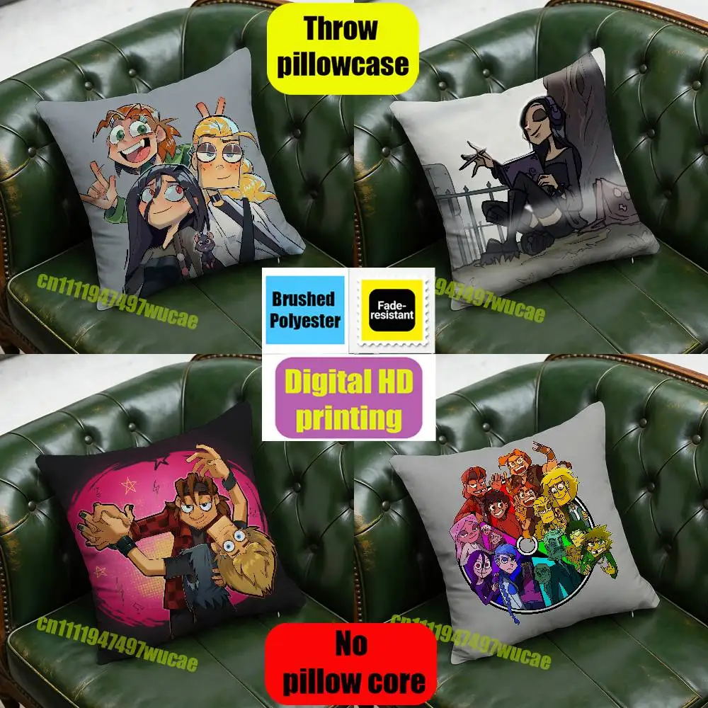

For M-Metal F-Family Throw Pillow Case Decoration Bed Custom Square Pillowcase Pad Cover
