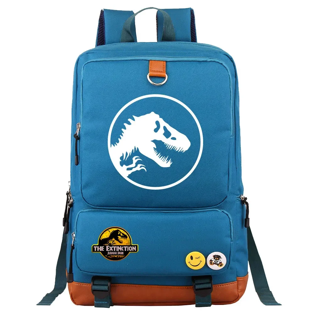 새로운 쥬라기 세계 공원 공룡 소년 소녀 어린이 학교 도서 가방 여성 Bagpack 청소년 Schoolbags 캔버스 남자 학생 배낭