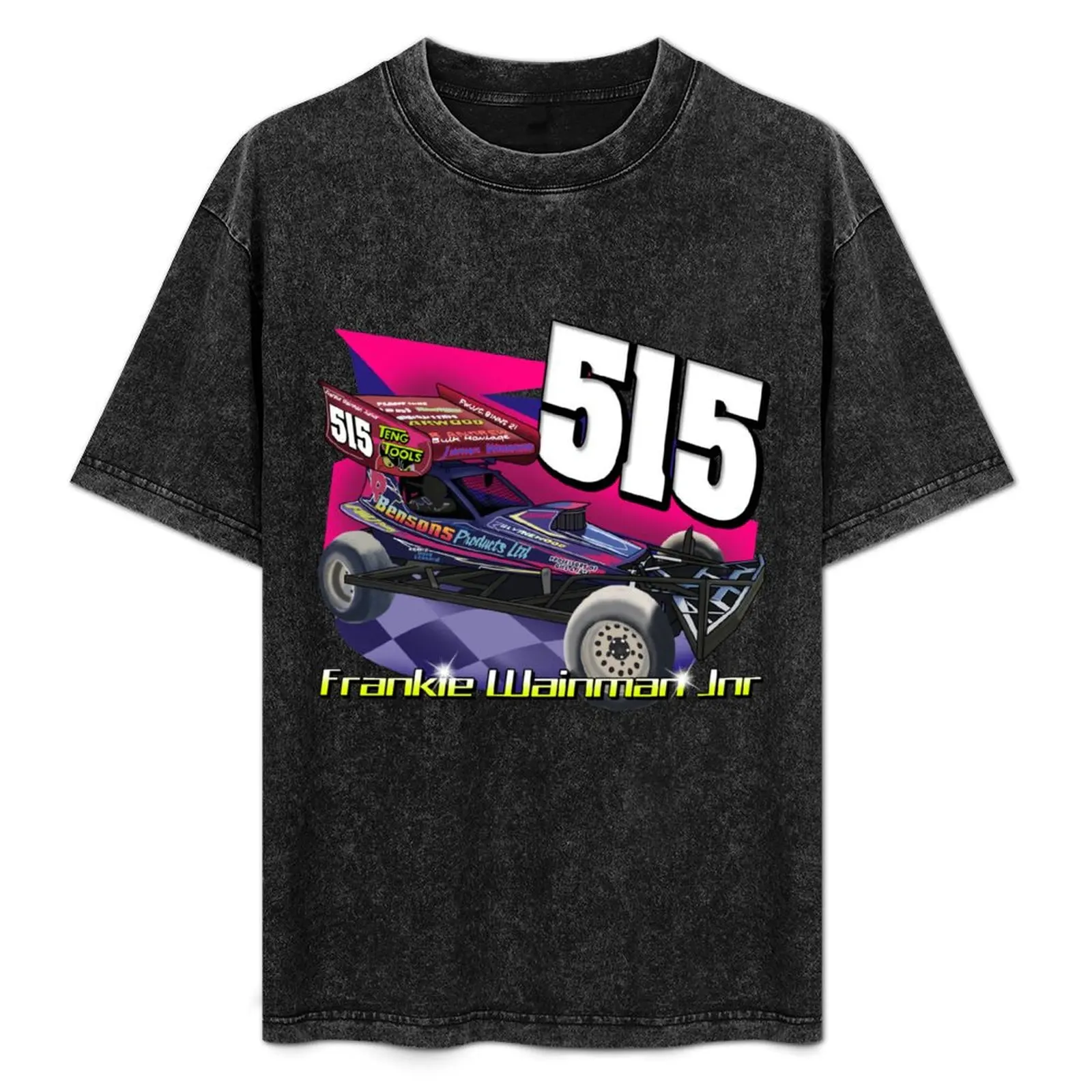

515 Frankie Wainman Jnr Brisca 2021 Tarmac Car T-Shirt Basic Solid Tee for Daily Use