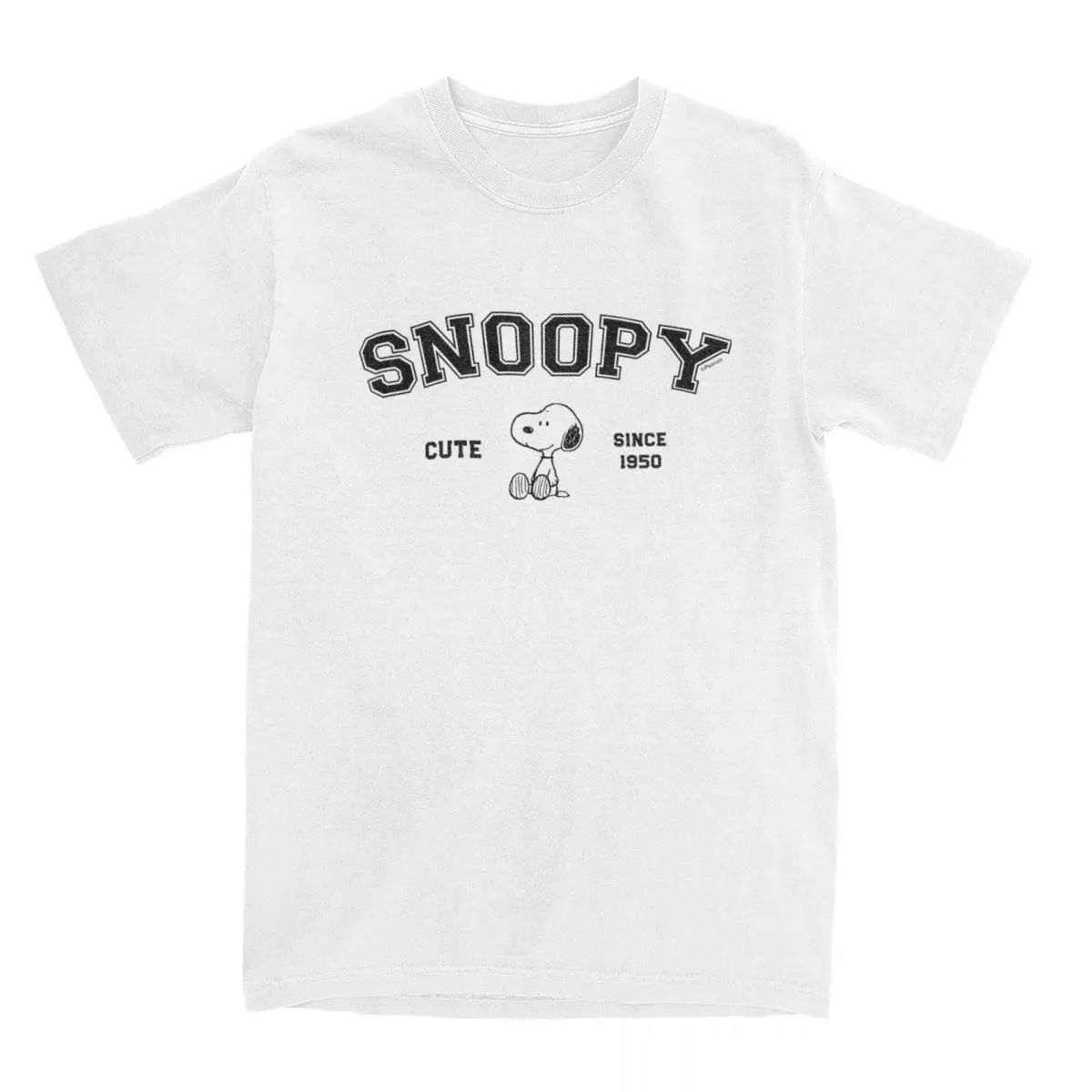 Men Women's Comic Peanuts Vintage Snoopy Graphic Printed Tee Shirt Merch Cotton Cute Cartoon Dog T Shirt Tee Clothes Classic