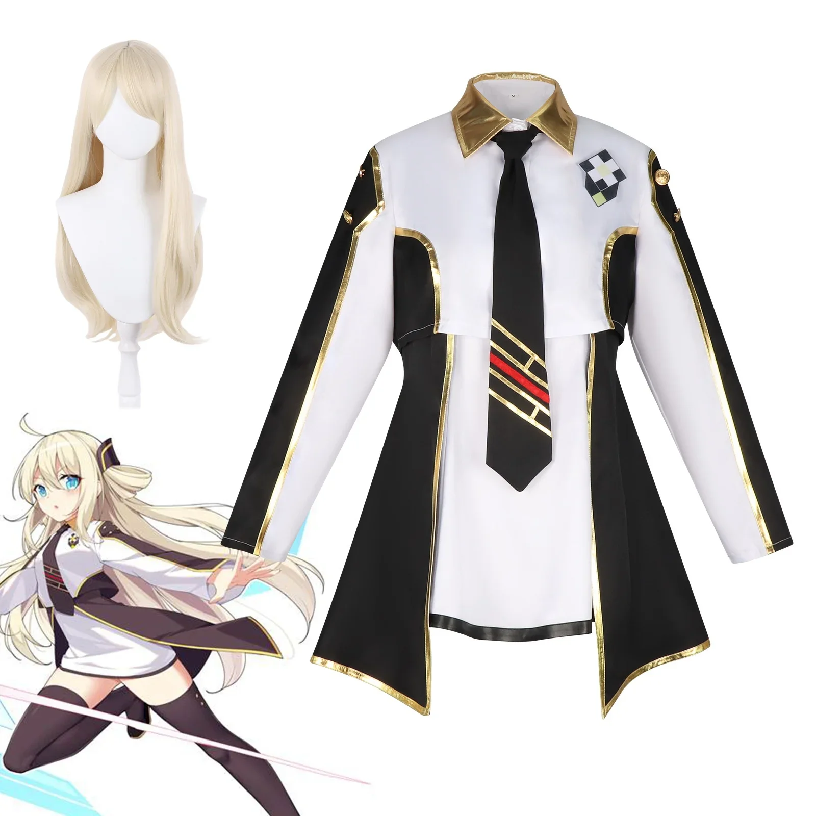 

Sky Striker Ace Косплей Аниме Игровой Костюм Парик 2025 Горячая Распродажа