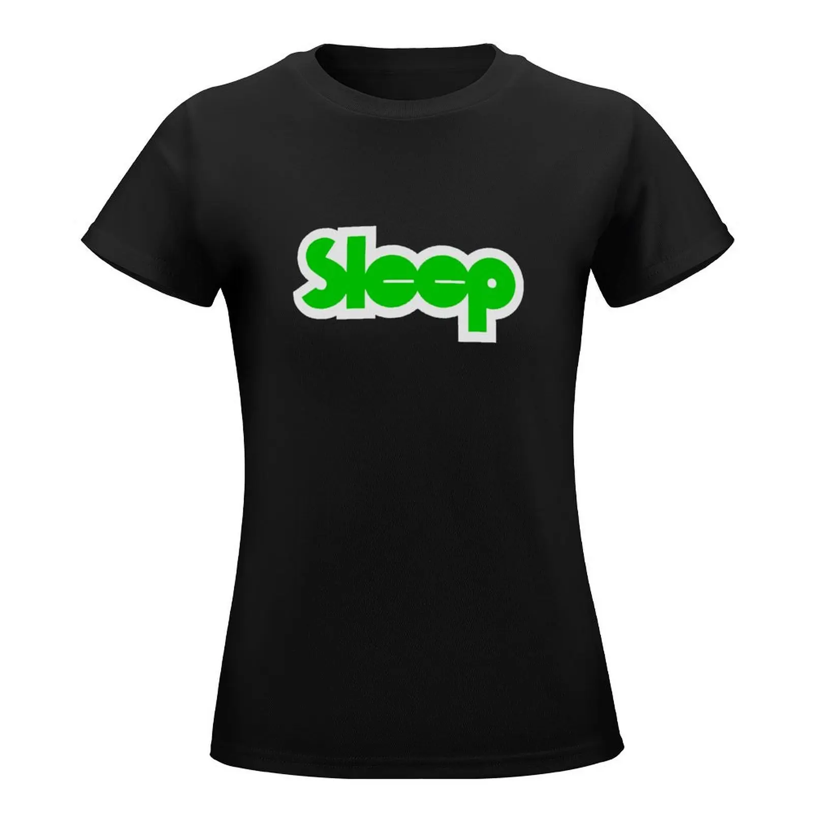 Sleep Band Logo T-Shirt funny Short sleeve tee cute tops tees t shirt dress Women