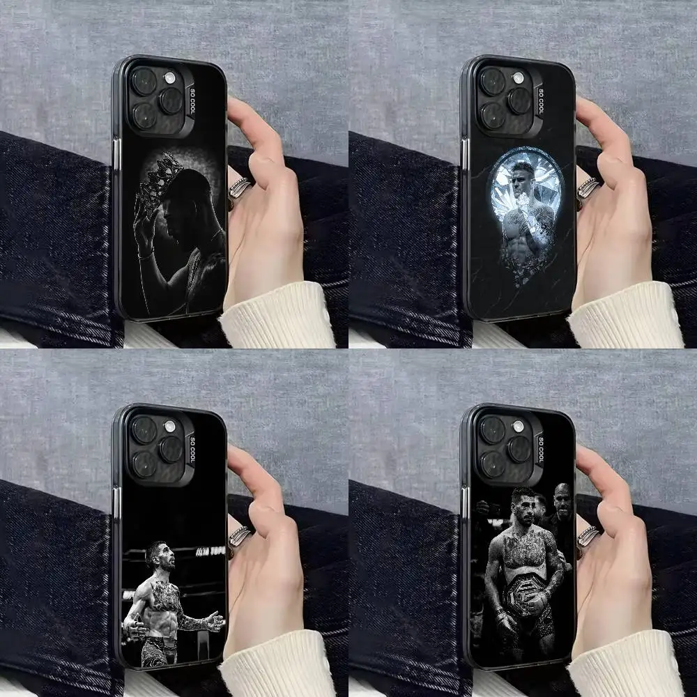 

Ilia T-Topuria Phone Case For iPhone 16,15,14,13,12,11,Mini,Pro,E,SE4,XS,MAX Black IMD Box