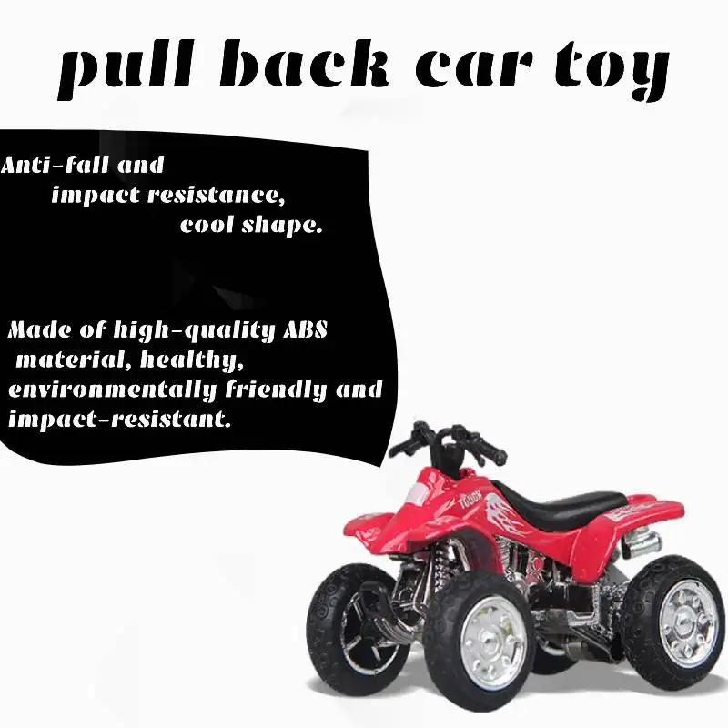 Pull-back Vehicles Baby and Toddler Toy Car Model, Mini Engineering Cars Toys, 1/72 Scale Mini ATV Model for Children Toddlers