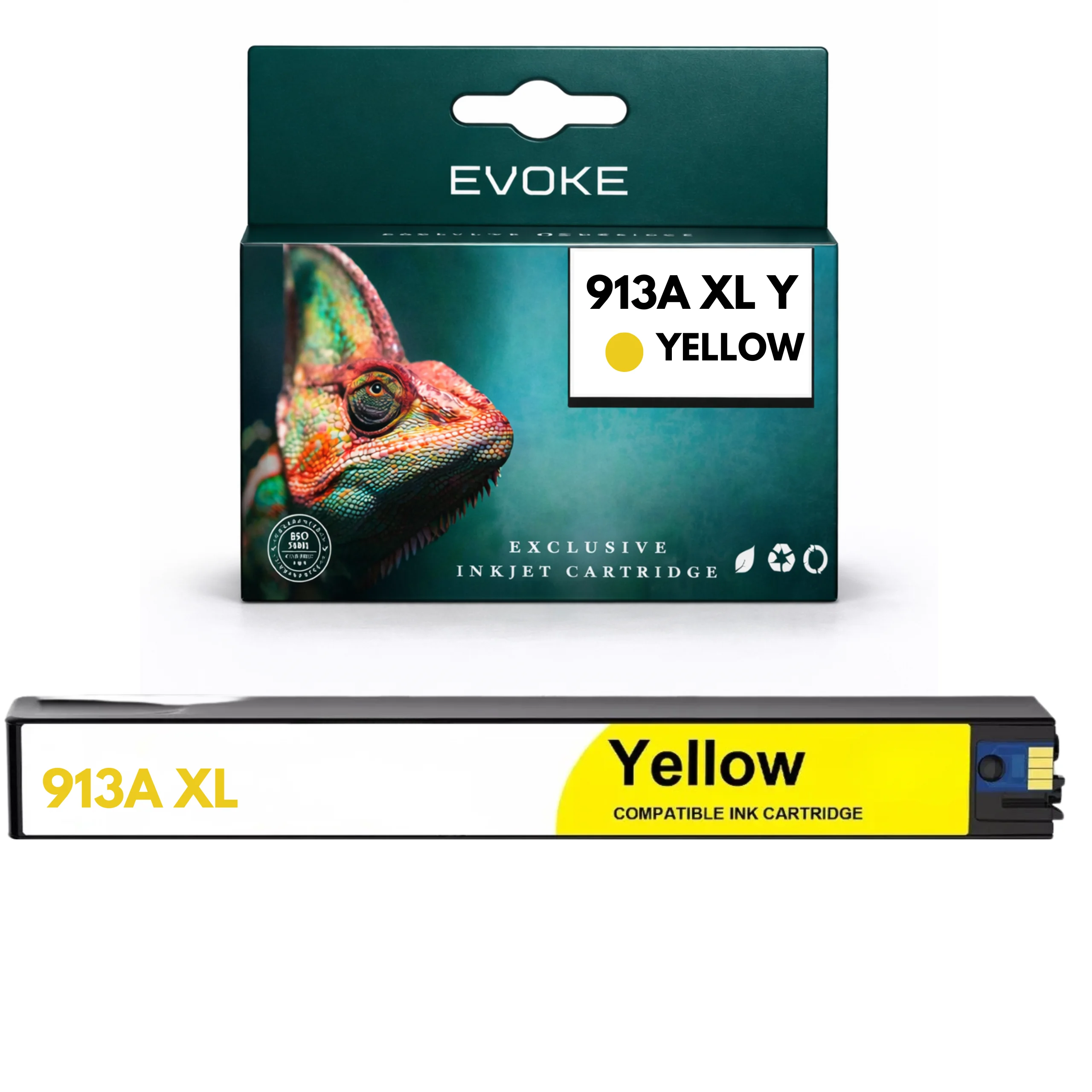 Evoke Compatibele Toner voor Hp 913A F6T79Ae Geel Pagewide 352Dw/377Dw P55250Dw P57750Dw 477Dw
