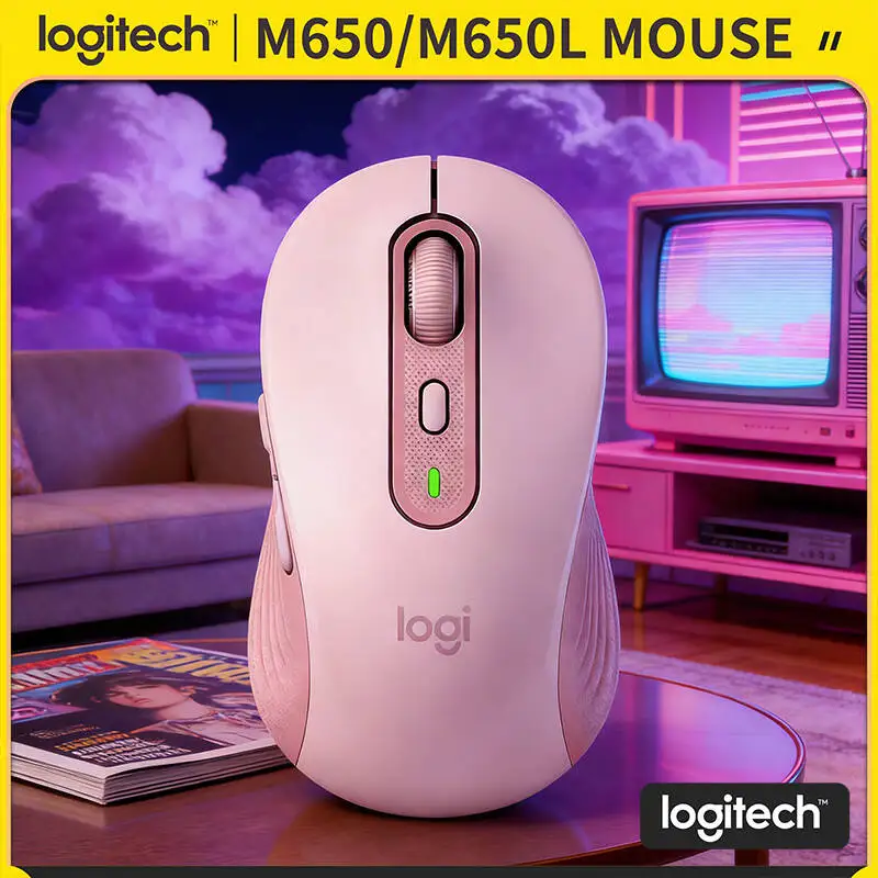 

Беспроводная эргономичная мышь Logitech M650/M650L - SmartWheel Scrolling, технология SilentTouch, 24 месяца автономной работы, резиновые боковые элементы для захвата