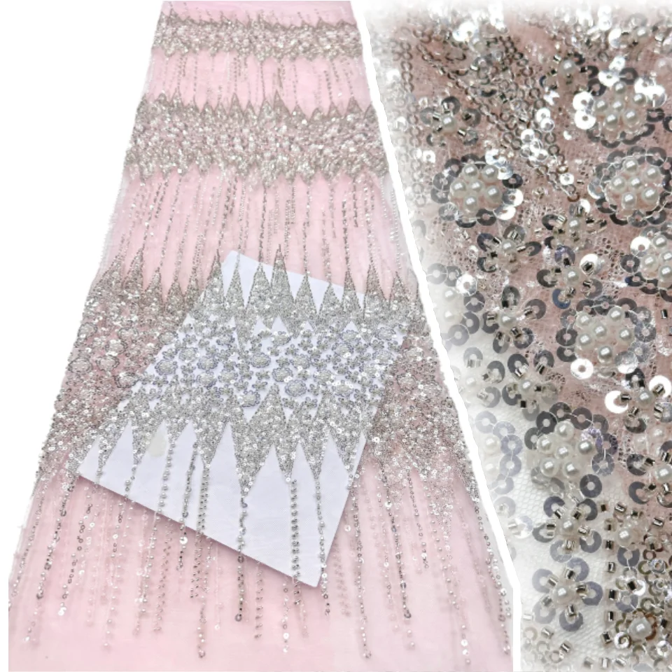 High-End Luxury French Lace Fabric Custom Evening Dresses Material for Luxury Party Dress Women's Prom Dress 2026 Woman 3401