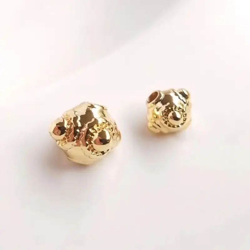 

14K Gold-coated Dragonfly Eye Beads, Scattered Beads Handmade DIY Bracelet Jewelry Materials Bracelet Necklace Accessories C116