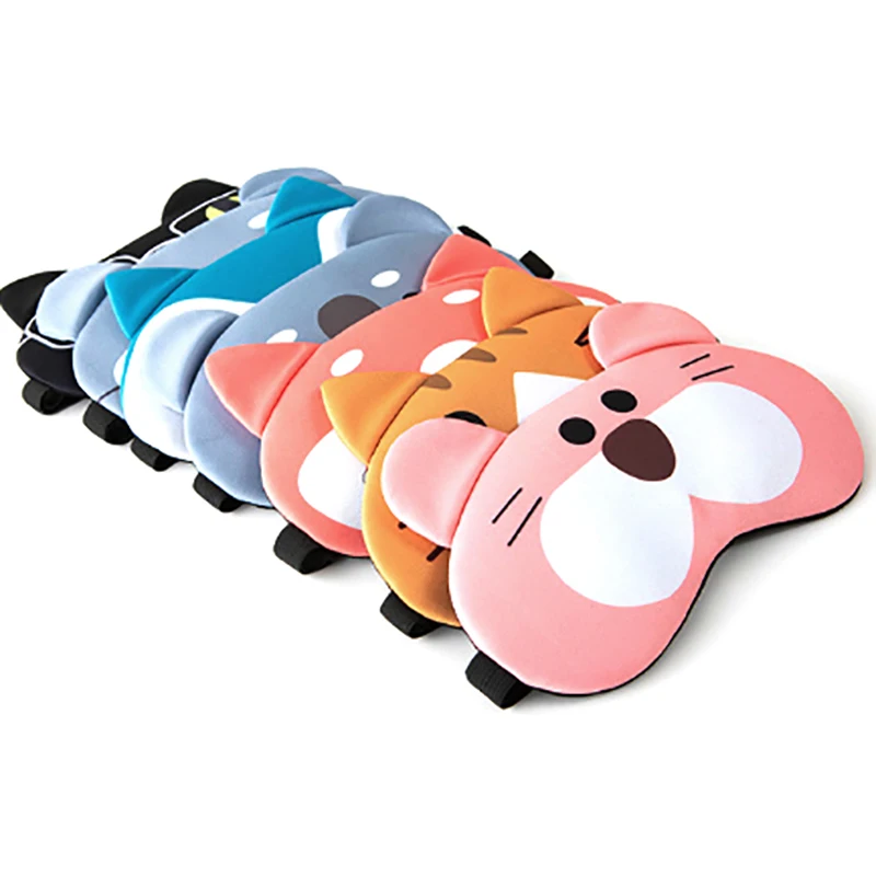 Anime Sleeping Eye Mask Cute Blindfold Eye Cover Mask Eyepatch Travel Home Eyes Relax Mask Eyeshade