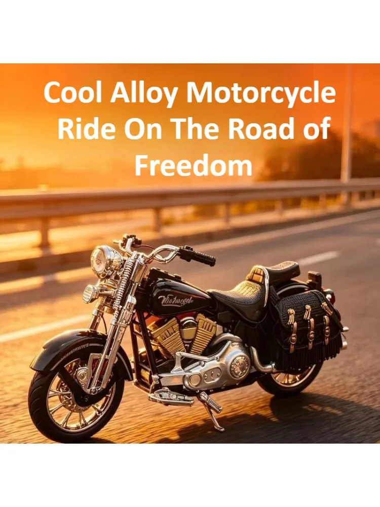 AliExpress Maisto 1:10 Harley Alloy Motorcycle Model Sound Light Effect Movable Bicycle Wind Diecast Alloy Car Model Collectible Gift