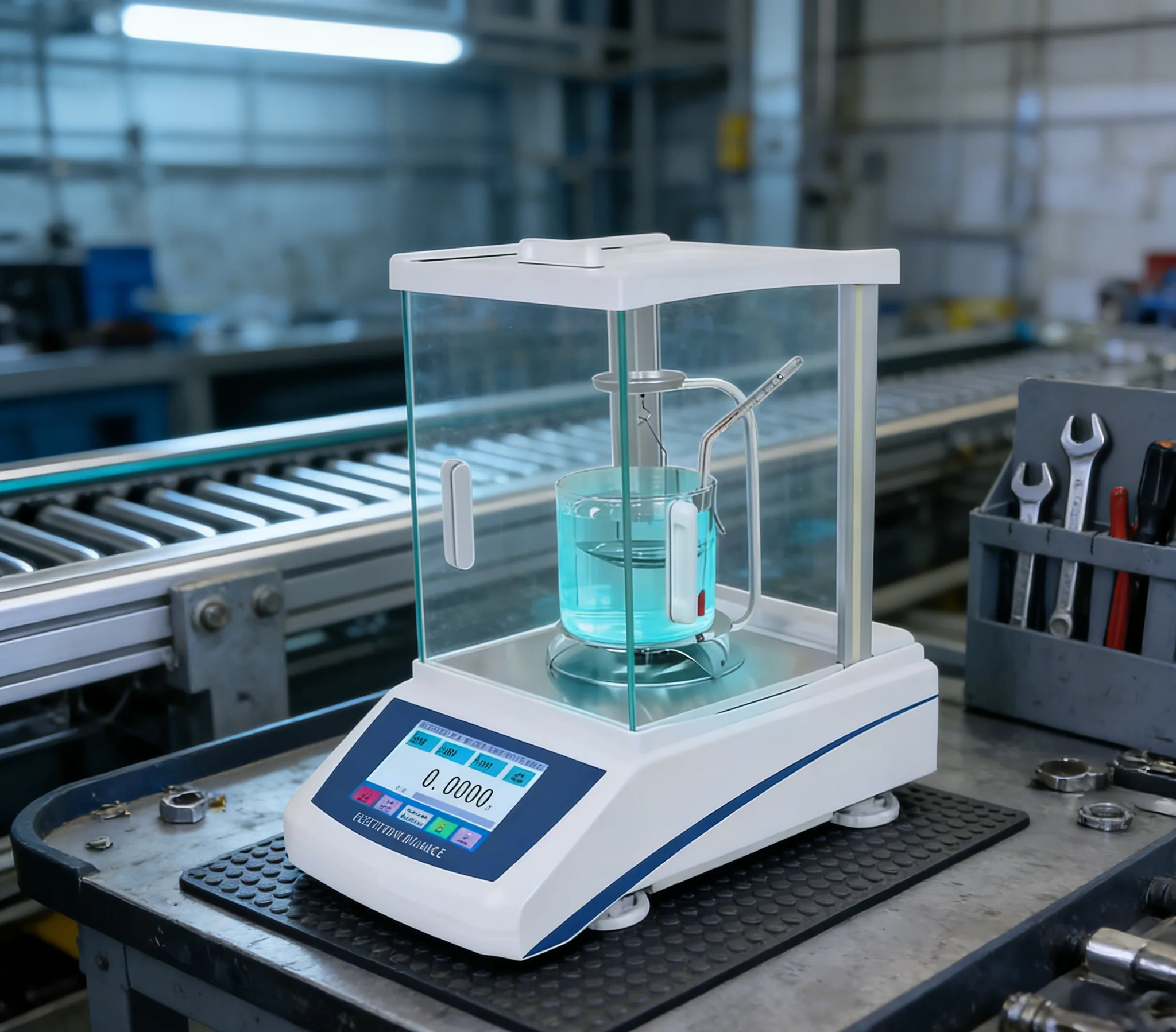 200g 0.0001g Touch Screen Digital Electronic Density Balance 0.1mg Specific Gravity