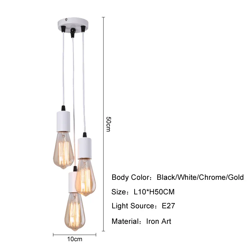 Simple Led Pendant Lights E27 Ceiling Hanging Lamp Bedroom Living Room Restaurant Bar Decor Chandeliers Indoor Lighting Fixtures