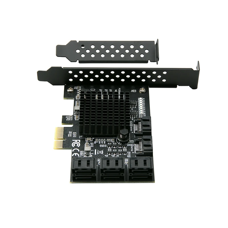 Imagem -03 - Pci-e Sata 2x 4x 8x 16x Pci-e Cartões Pci Express para Sata 3.0 Portas Sata Iii 6gbps Placas de Adaptador de Expansão com Cabo de Dados Sata3