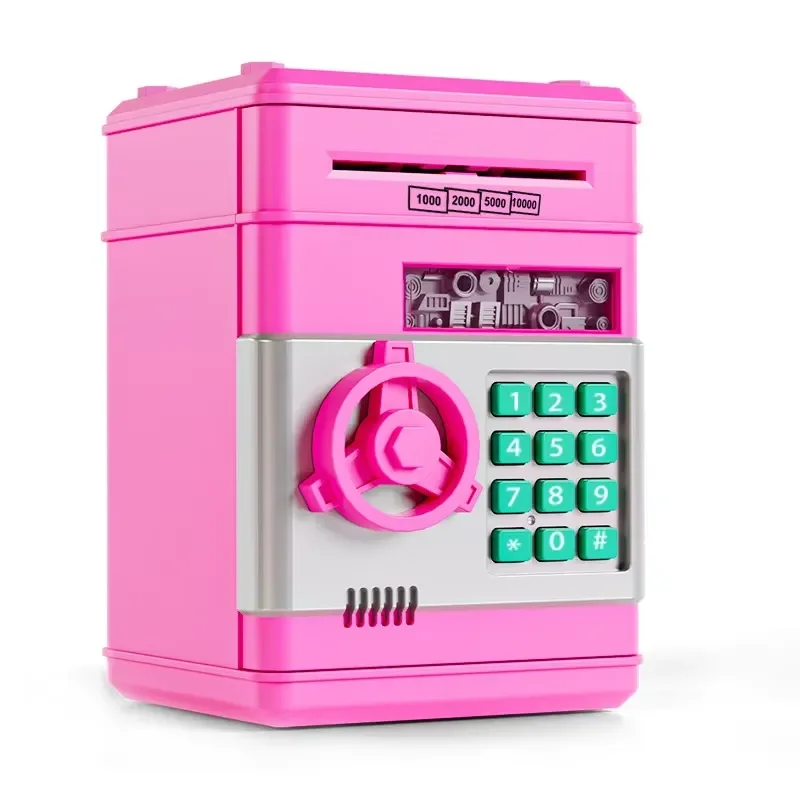 Funny Children Electric Savings Bank Cash Box ATM Toys Environmental Education Plastic Automatic Piggy Bank