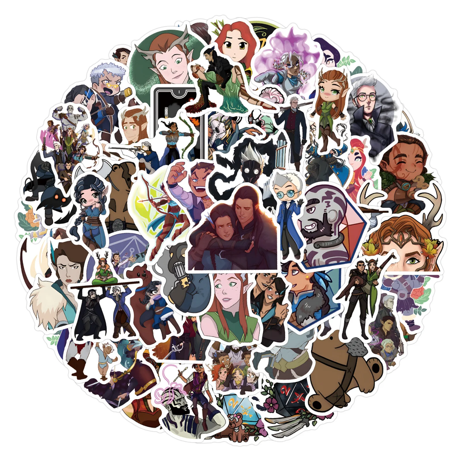 110 pezzi Anime The Legend of Vox Machina adesivi decalcomanie per telefono laptop valigia notebook skateboard adesivi impermeabili